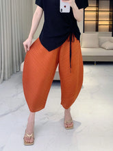 Plissé Pleated Palazzo Pants